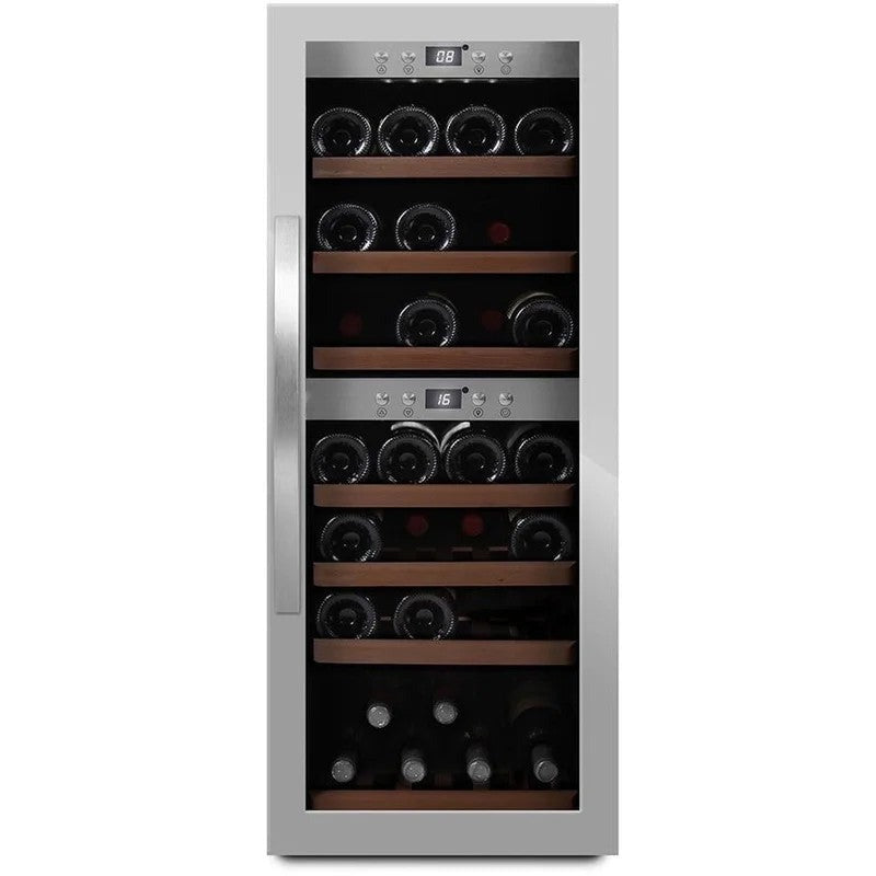 mQuvée–WineExpert38DualZone–FreestandingWineCooler–StainlessSteel