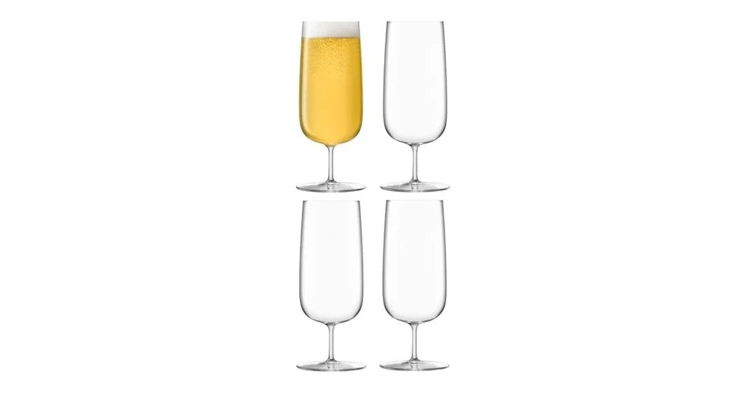 LSABoroughPilsnerGlasses–Clear440mlx4