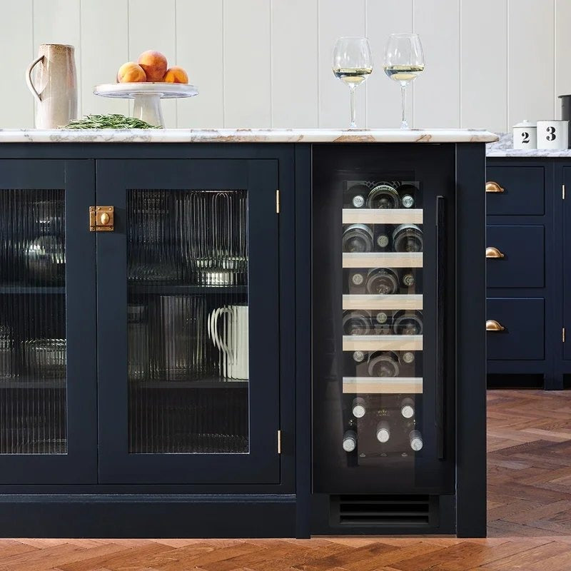 CapleSensePremium20BottleSingleTemperatureUndercounterWineCabinet–BlackGlassWi3155BG