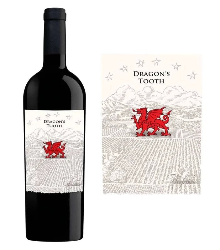 DAMAGEDLABEL:TrefethenDragon’sToothRedBlend2020(750ml)