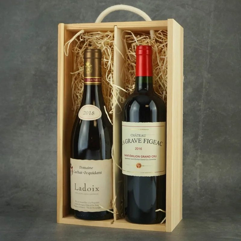 DoubleBottleWoodenPresentationGiftBox(includingslidinglid)