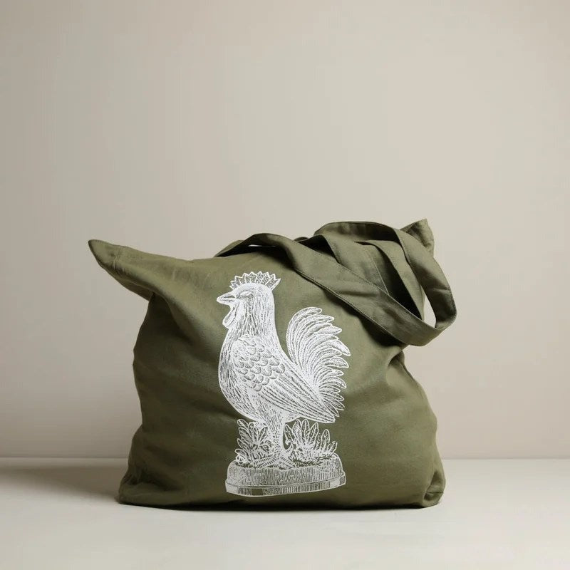 ‘FromtheLand’RoosterToteBag–khaki