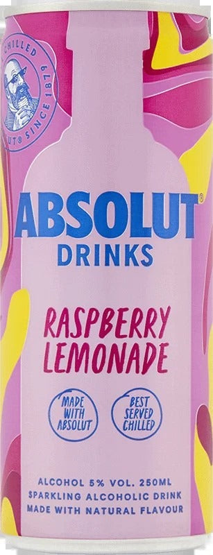 AbsolutDrinksRaspberry&LemonPre-Mixed25clCan