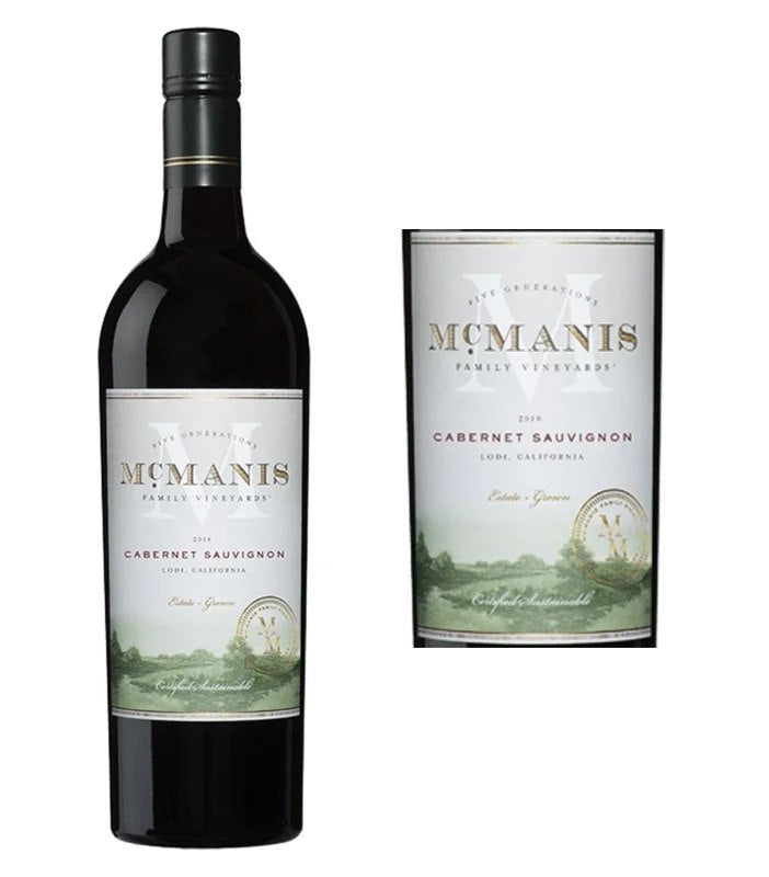 DAMAGEDLABEL:McManisCabernetSauvignon(750ml)