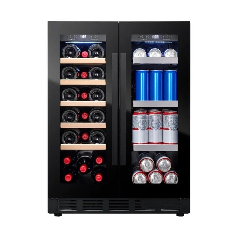 Cavin–600mm–UndercounterWineFridge–ArcticCollection60Duo–FullglassBlack