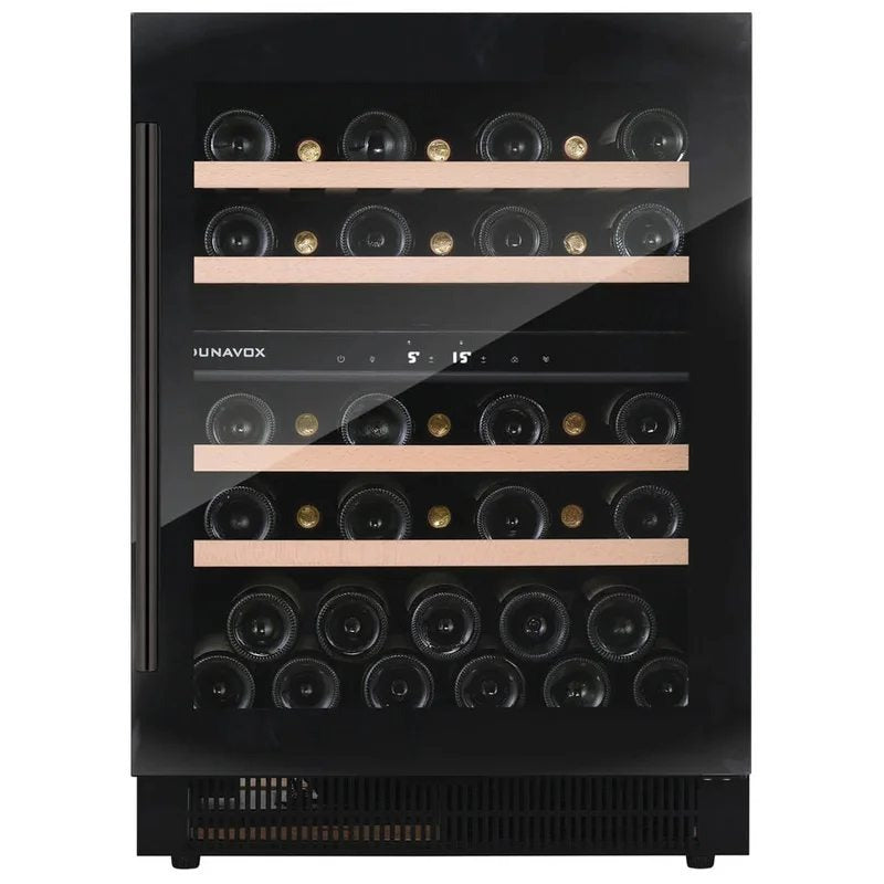 DunavoxFlow39Bottle2-TemperatureBuilt-InUndercounterWineCabinet–BlackDAUF-39.121DB