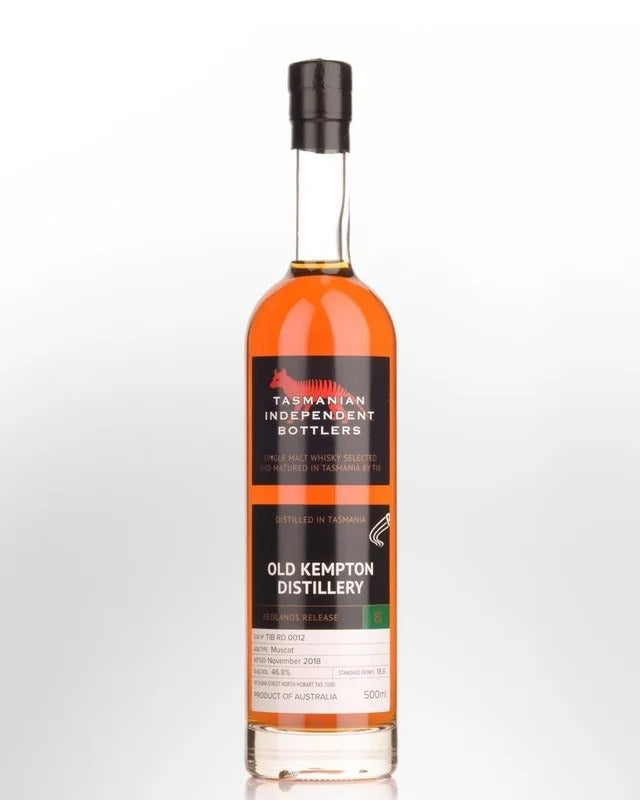 TasmanianIndependentBottlersOldKemptonDistilleryRedlandsRelease8MuscatCaskSingleMaltAustralianWhisky(500ml)