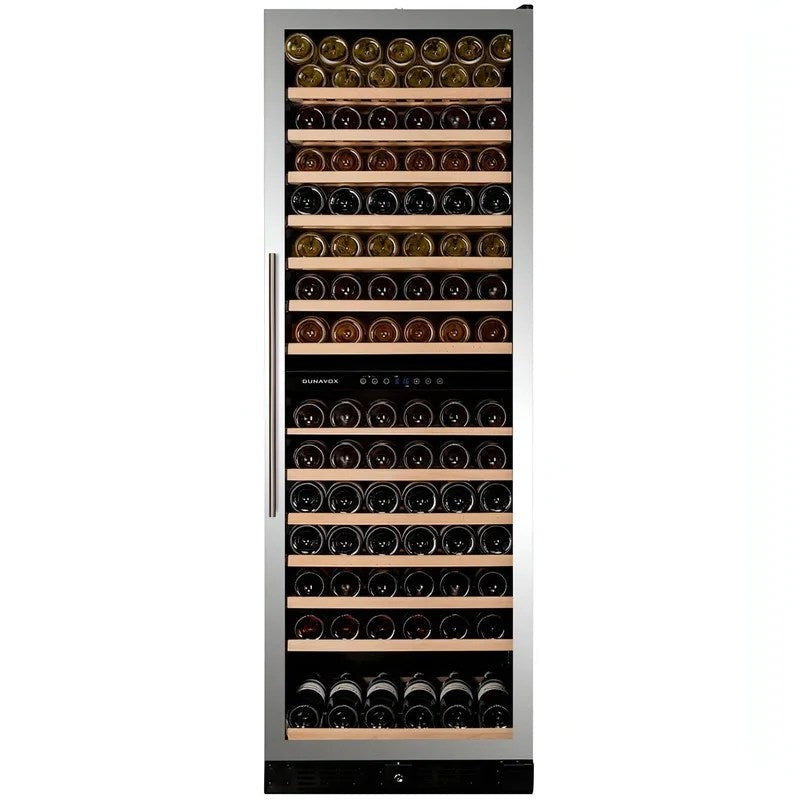 DunavoxGRANDE-166–600mmDualZone–166Bottle–BuiltIn/FreestandingTallWineCooler–DX-166.428SDSK