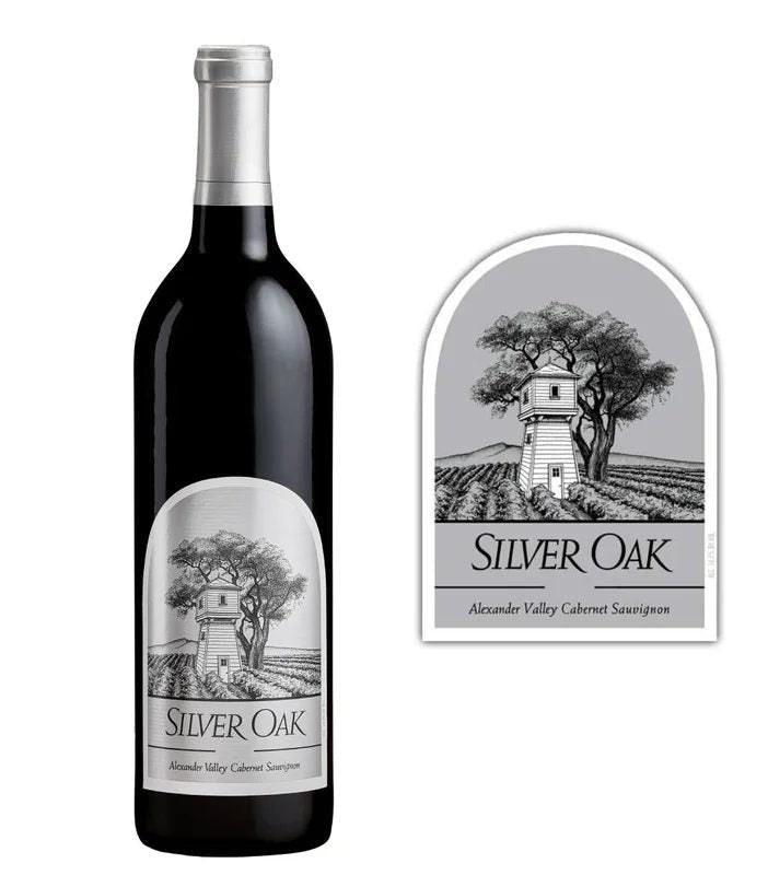 DAMAGEDLABEL:SilverOakCabernetSauvignonAlexanderValley(750ml)